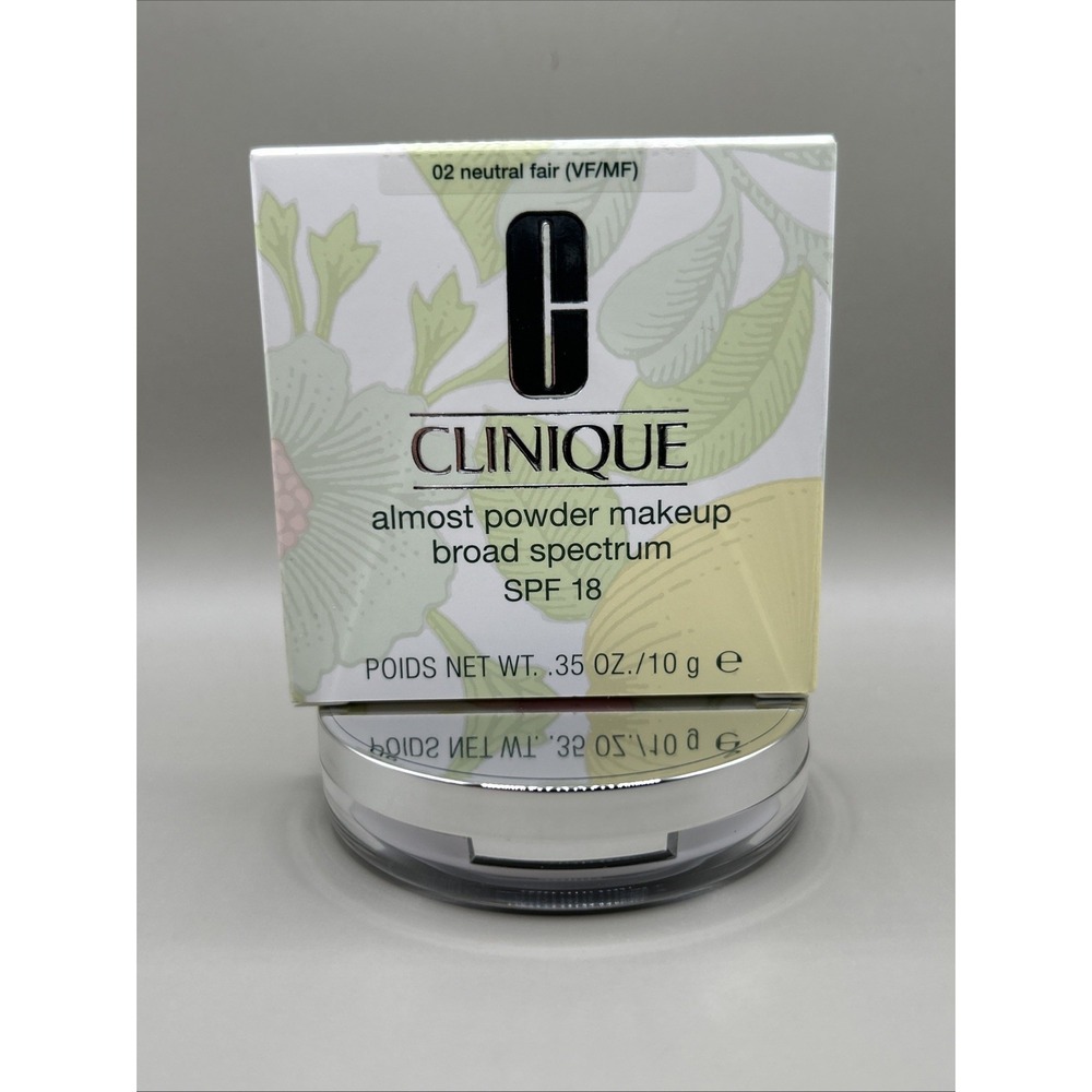 Clinique Almost Powder Makeup Broad Spectrum SPF 18 02 Neutral Fair(VF/MF) .35oz - Picture 6 of 9